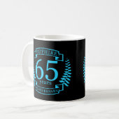 Mug 65e ANNIVERSAIRE Mariage SAPPHIRE (Devant gauche)