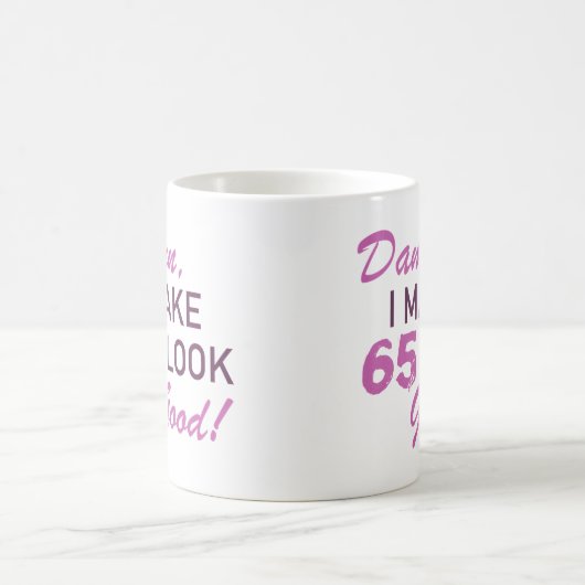 Mug 65e Humour d'anniversaire (Centre)