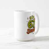 Mug 67, 6-7 mème, 6 7 drôle, 67 Noël (Devant droit)