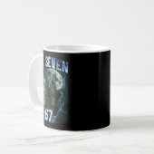 Mug 67 Alpha Loup Mème Drôle Graphique Tee Six Sept Hu (Devant gauche)