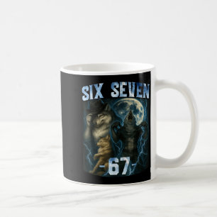 Mug 67 Alpha Loup Mème Drôle Graphique Tee Six Sept Hu