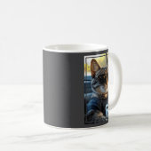 Mug 67 And Still Cool Funny Birthday Meme Cat  (Devant droit)