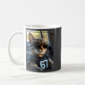 Mug 67 And Still Cool Funny Birthday Meme Cat  (Gauche)