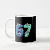 Mug 67 Animals Funny 67 Brainrot Youth Kids Shark 67  (Gauche)