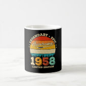 Mug 67 Ans Anniversaire 1958 Magnifique 67e anniversai (Centre)
