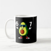 Mug 67 Avocado 6 7 Funny Cool Six Seven Meme Cartoon B (Gauche)