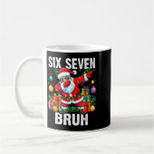 Mug 67 Bruh Christmas Cool Dabbing Santa Six Seven Mem (Gauche)