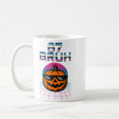 Mug 67 Bruh Mème Halloween Citrouille 6 7 Brainrot Six (Gauche)