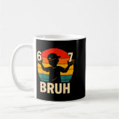 Mug 67 Bruh Retro Boy 6 7 Meme Kids Kindergarten Teen  (Gauche)
