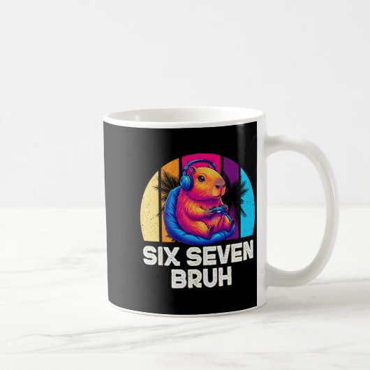 Mug 67 Capybara Funny Six Seven Bruh Capybara Video Ga (Droite)