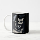 Mug 67 Cat Wearing Sungles Gen Alpha Funny Six Seven 6 (Gauche)