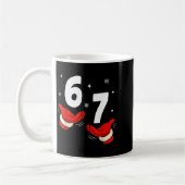 Mug 67 Christmas 6 7 Meme Hands 6-7 Pajamas Six Seven  (Gauche)