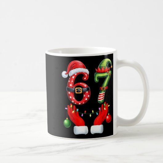 Mug 67 Christmas 6 7 Meme Pajamas Holiday Gen Alpha Sl (Droite)