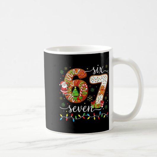 Mug 67 Christmas 6 7 Meme Pajamas Holiday Gen Alpha Sl (Droite)