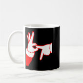 Mug 67 Christmas Hands Signals Santa Claus 6 7 Hand Ge (Gauche)