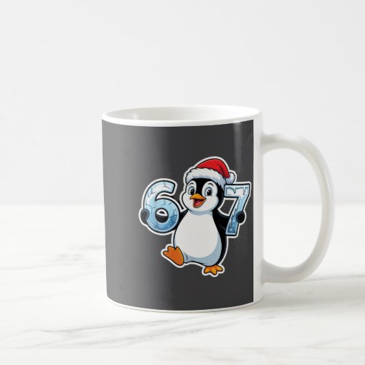 Mug 67 Christmas Penguin Santa Hat Birthday Holiday (Droite)