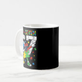 Mug 67 conscience de l'autisme puzzle dabbant six sept (Devant gauche)
