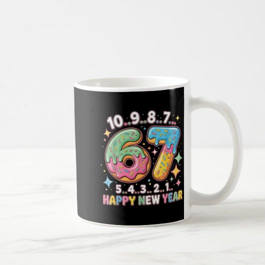 Mug 67 Countdown Happy New Year 2026 Funny Donut Numbe (Droite)