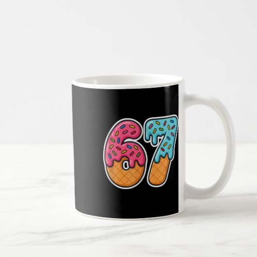 Mug 67 Crème Glacée Meme Drip Six Sept Argot Gen Alpha (Droite)