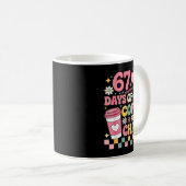 Mug 67 Days Of School Coffee Lover 67th Day Of School (Devant droit)