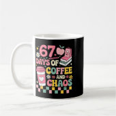 Mug 67 Days Of School Coffee Lover 67th Day Of School (Gauche)