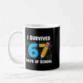 Mug 67 Days Of School Complete - Teacher Student Funny (Gauche)