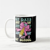 Mug 67 Days Of School Cool Teacher Design (Gauche)