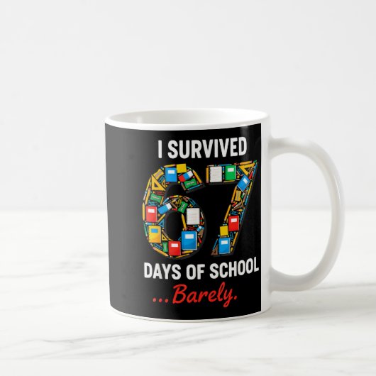 Mug 67 Days Of School Funny I Survived Six Seven Meme (Droite)