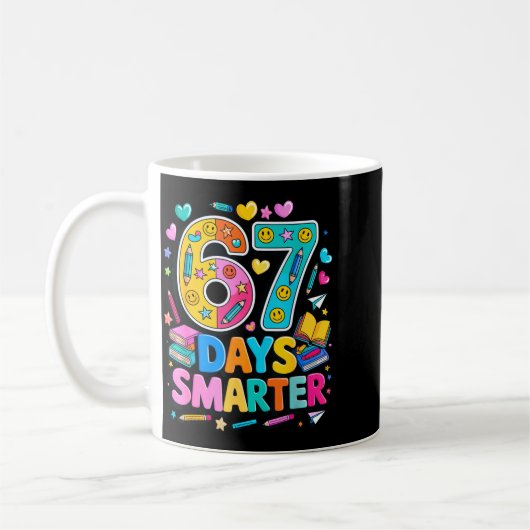 Mug 67 Days Of School Funny Meme Teacher Student (Gauche)