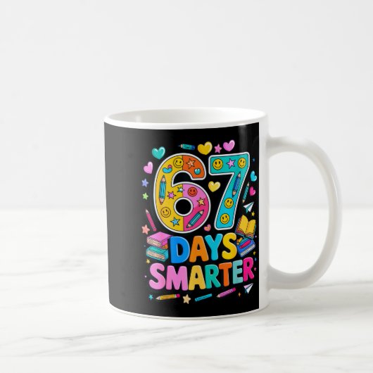 Mug 67 Days Of School Funny Meme Teacher Student (Droite)