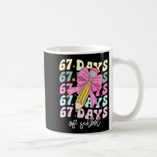 Mug 67 Days Of School Pencil Coquette Bow 67th Day Of (Droite)