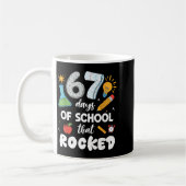 Mug 67 Days Of School That Rocked  (Gauche)