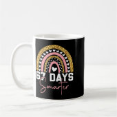 Mug 67 Days Smarter Days Of School Survived Rainbow Le (Gauche)
