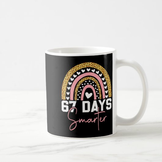 Mug 67 Days Smarter Days Of School Survived Rainbow Le (Droite)