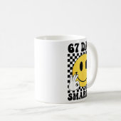 Mug 67 Days Smarter Funny Six Seven 6 7 Gen Alpha Slan (Devant droit)
