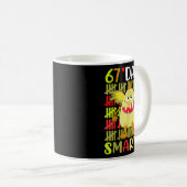 Mug 67 Days Smarter Little Monster 67th Day School Gir (Devant droit)