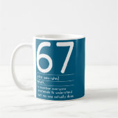 Mug 67 Définition La Signification De 67 Mème Drôle Si (Gauche)