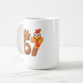 Mug 67 dinde de thanksgiving drôle (Devant gauche)