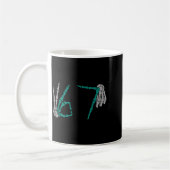 Mug 67 drôles six sept gen meme squelette vibess (Gauche)