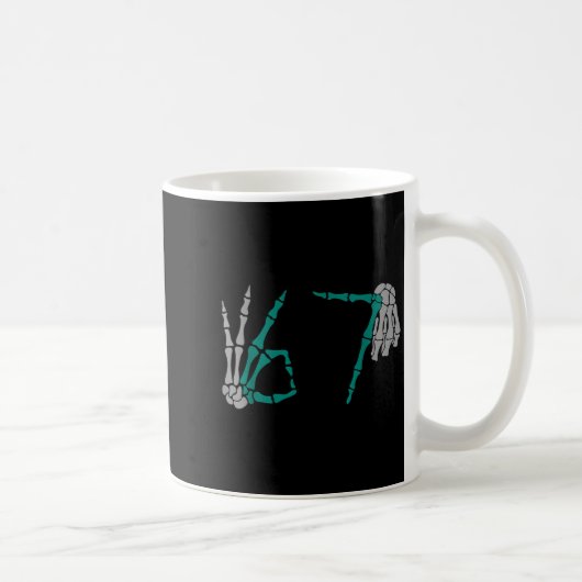 Mug 67 drôles six sept gen meme squelette vibess (Droite)