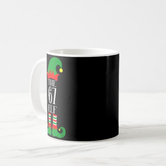 Mug 67 Elf Christmas Costume Pajama 67 Meme Gen Alpha (Devant gauche)
