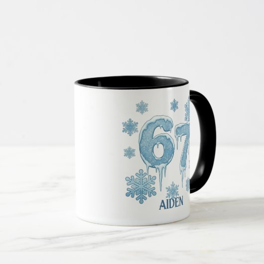 Mug 67 Funny 6 7 Six Seven Personalized Christmas (Devant droit)