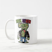 Mug 67 Funny Zombie Six Seven Humor Meme Brainrot Sick (Gauche)