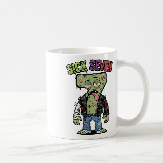 Mug 67 Funny Zombie Six Seven Humor Meme Brainrot Sick (Droite)