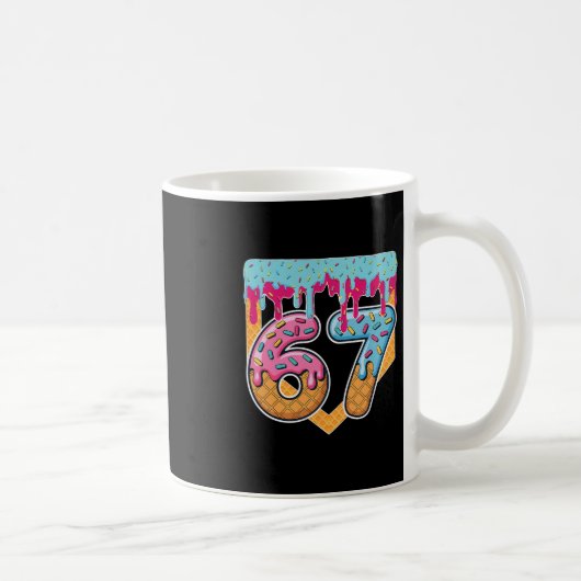 Mug 67 Glace Drip Mème Six Sept Argot Gen Alpha (Droite)