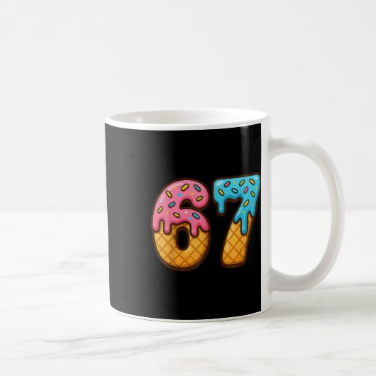 Mug 67 Glace qui dégouline Mème Drôle Six Sept Gen Alp (Droite)