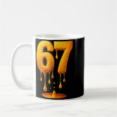 Mug 67 Gold Drip Six Seven Mème Drôle (Gauche)
