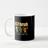 Mug 67 Halloween Bruh Drôle Brainrot Meme Six Sept Bo (Gauche)