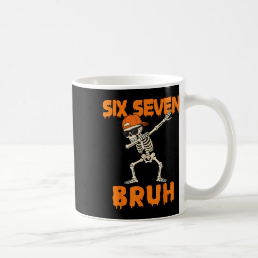 Mug 67 Halloween Drôle Six Sept Mème Brainrot Citrouil (Droite)