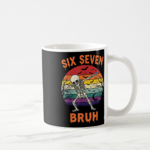 Mug 67 Halloween Mème Six Sept Nombres de squelette Dr